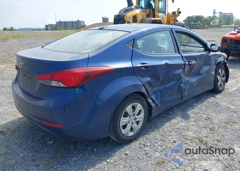 2016 Hyundai Elantra Se from USA, damaged, VIN 5NPDH4AE7GH714118
